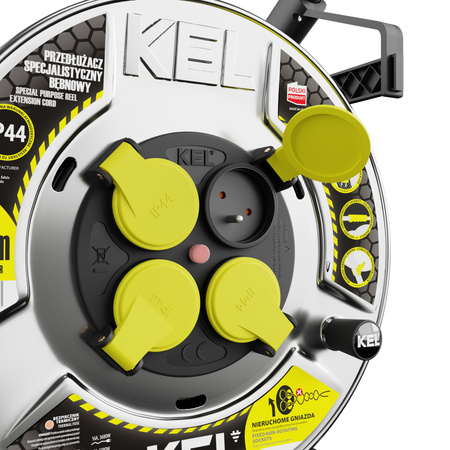 KEL Przedłużacz bębnowy, specjalistyczny, Heavy Duty 3X2,5/H05RR-F 20 m