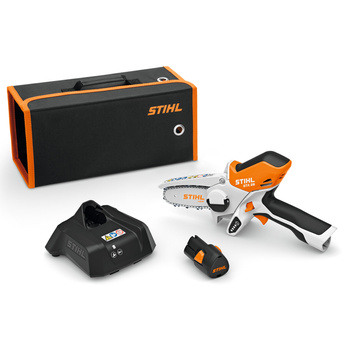 Podręczna pilarka łańcuchowa do gałęzi GTA 26, zestaw z akumulatorem AS2 i ładowarką AL1 STIHL