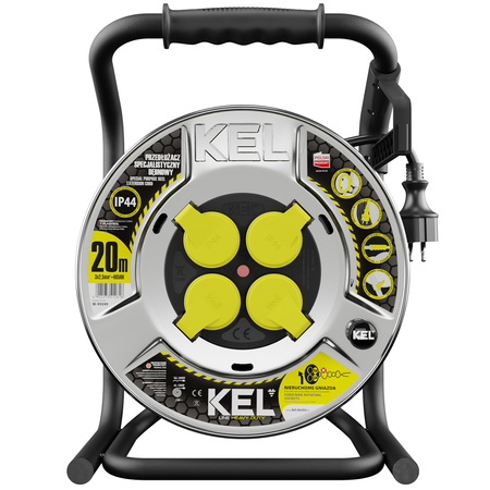 KEL Przedłużacz bębnowy, specjalistyczny, Heavy Duty 3X2,5/H05RR-F 20 m