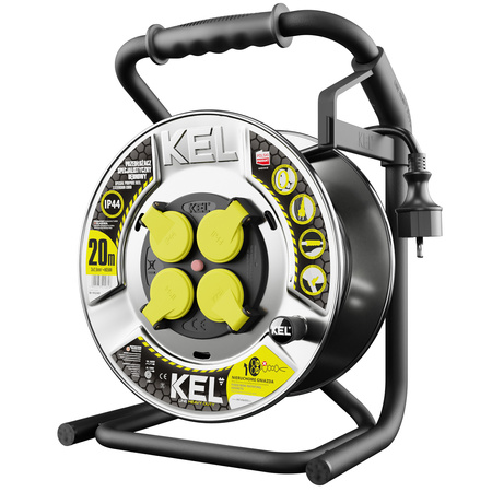 KEL Przedłużacz bębnowy, specjalistyczny, Heavy Duty 3X2,5/H05RR-F 20 m
