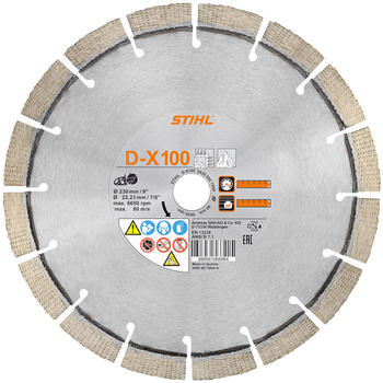 Tarcza diamentowa, D-X100 Ø 230 mm / 9" STIHL